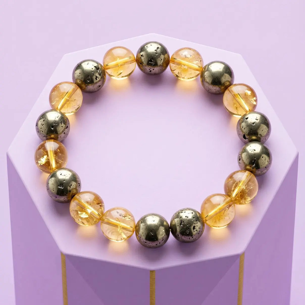 Dhan Yog Pyrite + Citrine Bracelet