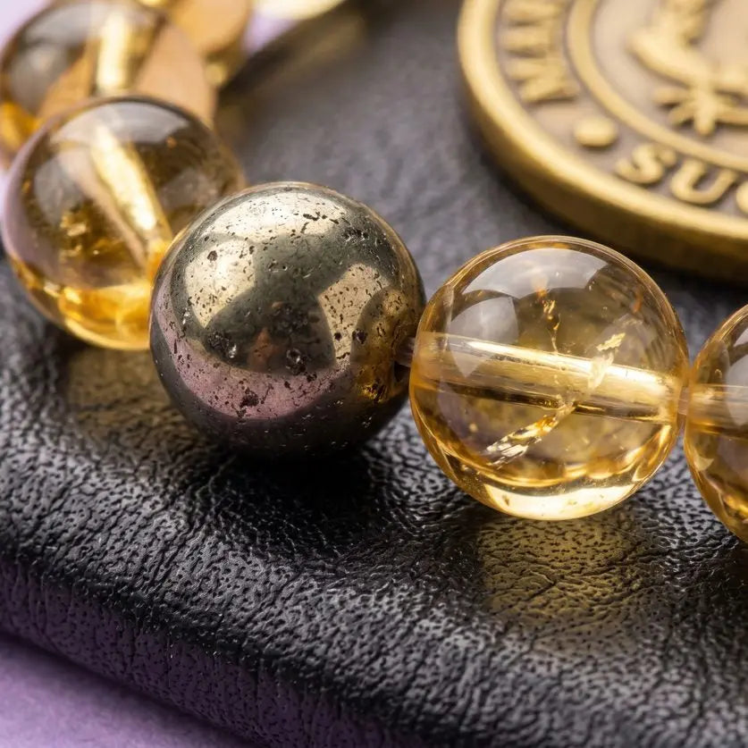 Dhan Yog Pyrite + Citrine Bracelet